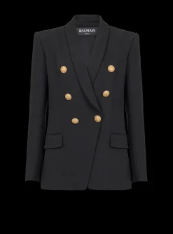 Store 6-button Wool Jacket Women Jackets And Blazers
