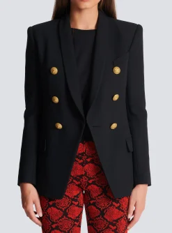 Store 6-button Wool Jacket Women Jackets And Blazers