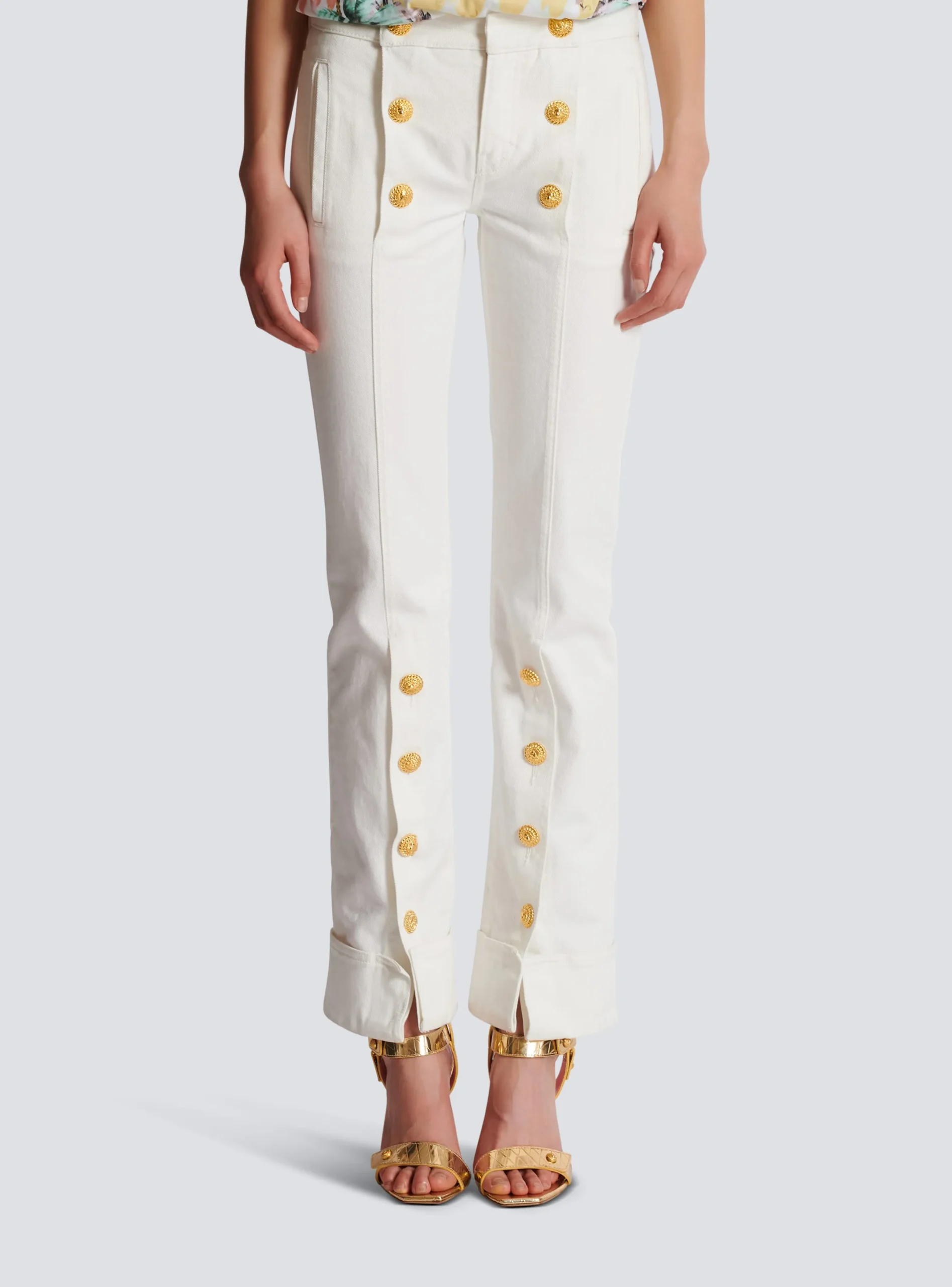 Outlet Buttoned Denim Jeans Women Denim|Trousers And Shorts