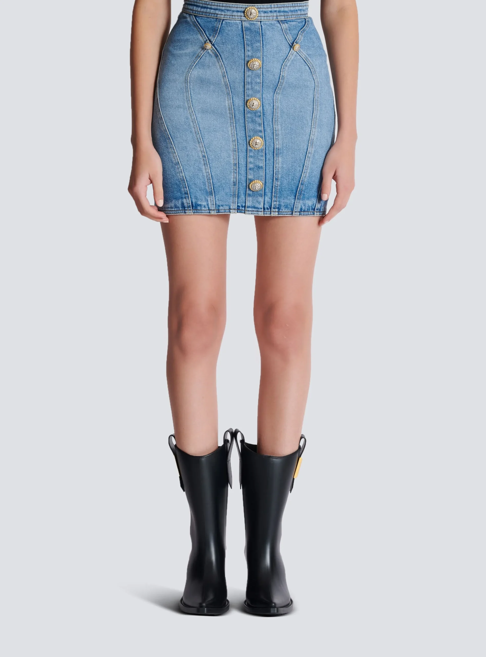Online Buttoned Denim Skirt Women Skirts
