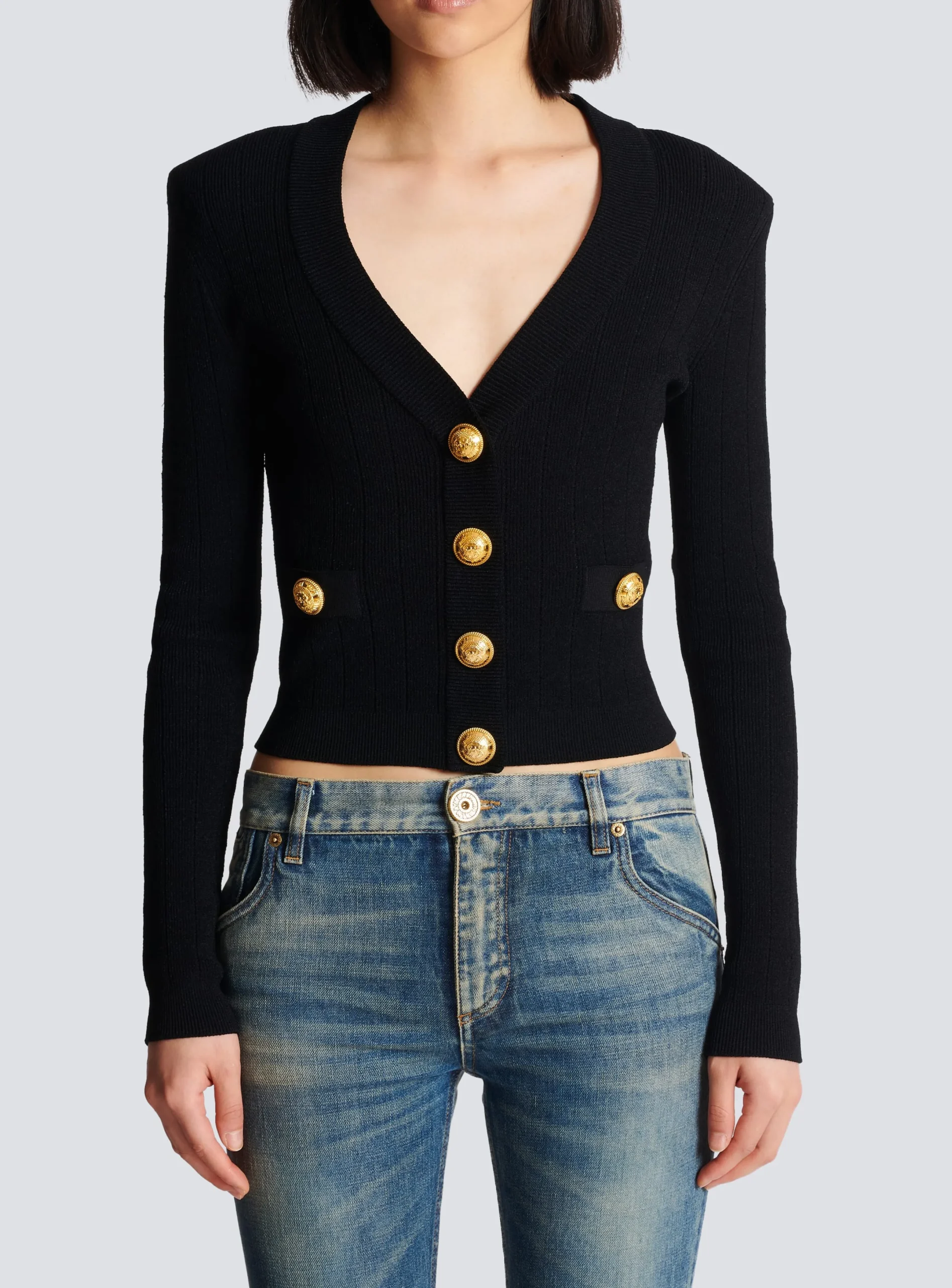 New Buttoned Knit Cardigan Women Knitwear