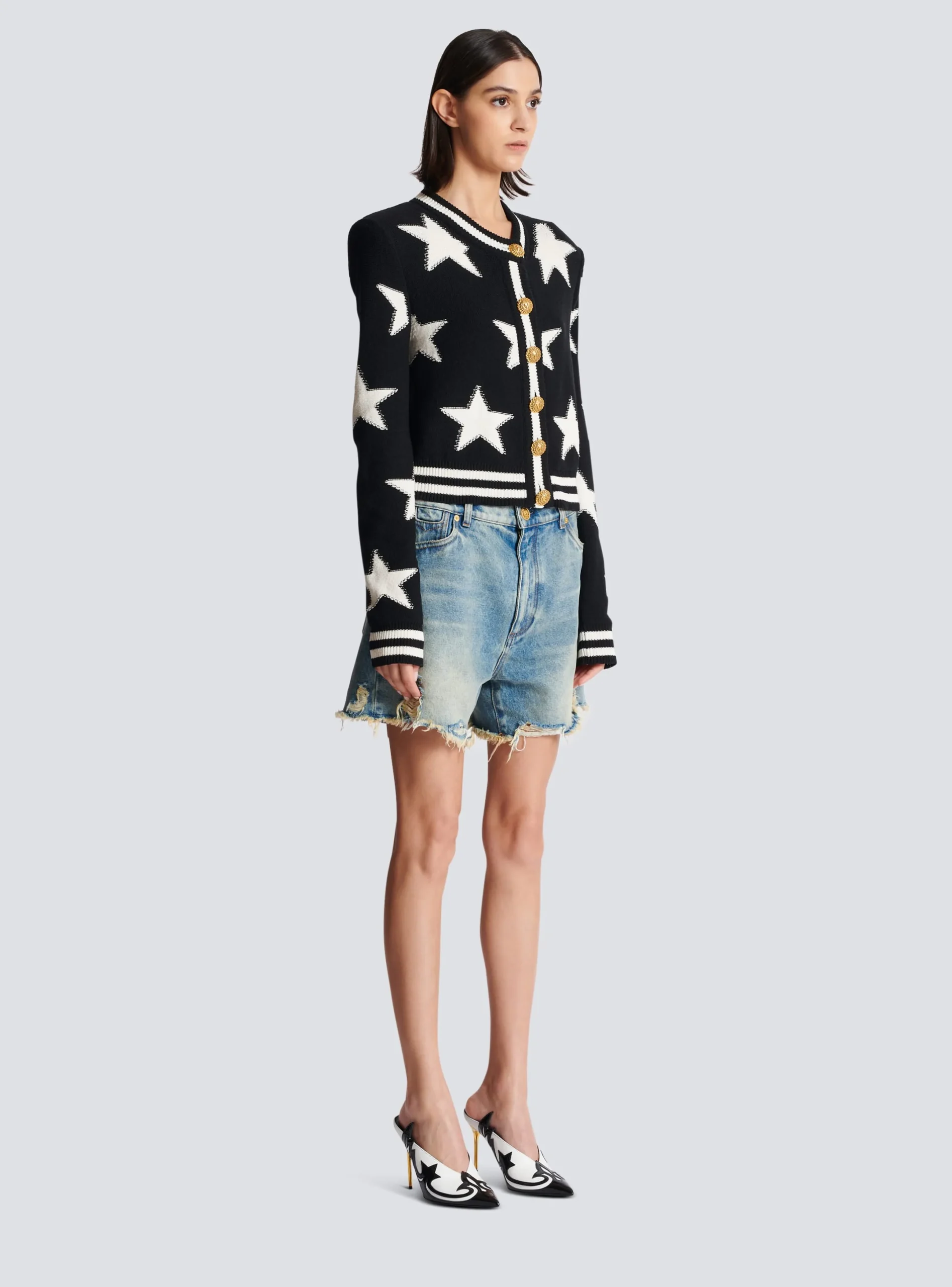Online Buttoned Knit Cardigan Women Knitwear