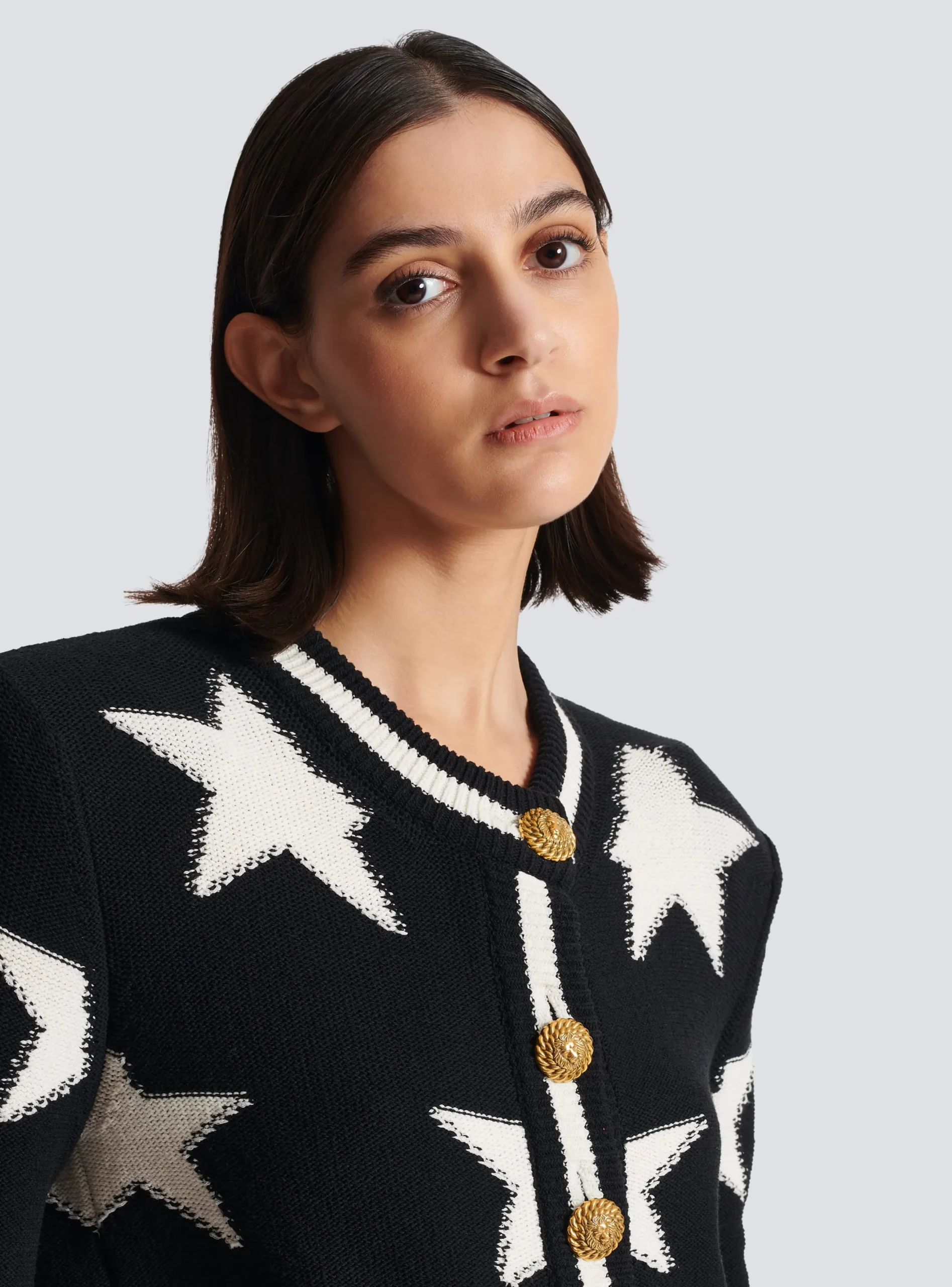Online Buttoned Knit Cardigan Women Knitwear