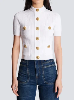 Outlet Buttoned Knit Cardigan Women Knitwear