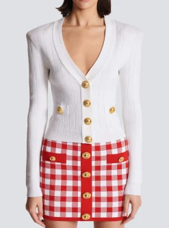 Shop Buttoned Knit Cardigan Women Knitwear