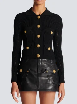 Cheap Buttoned Knit Cardigan Women Knitwear