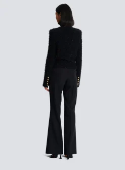 Store Buttons Tweed Jacket Women Jackets And Blazers