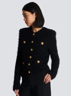Store Buttons Tweed Jacket Women Jackets And Blazers