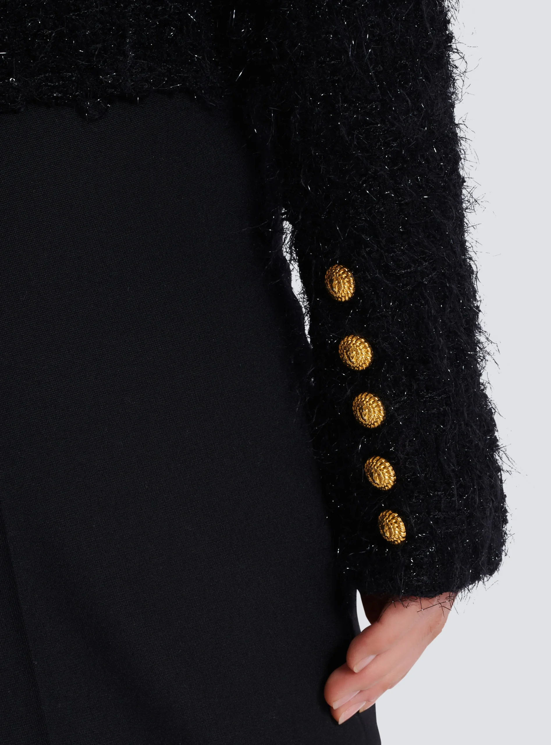 Store Buttons Tweed Jacket Women Jackets And Blazers