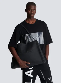 Hot By Olivier Rubber-effect Leather Tote Bag Bags And Backpacks
