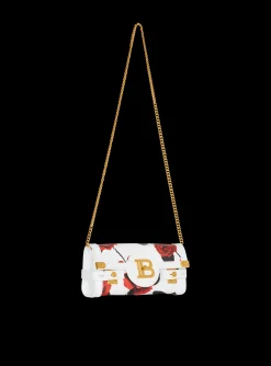 Cheap Calfskin B-Buzz Pouch 23 With A Roses Print And Embossed Grid Motif Women Mini Bags|Shoulder Bags