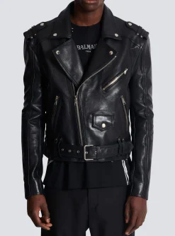 New Calfskin Biker Jacket Outerwear