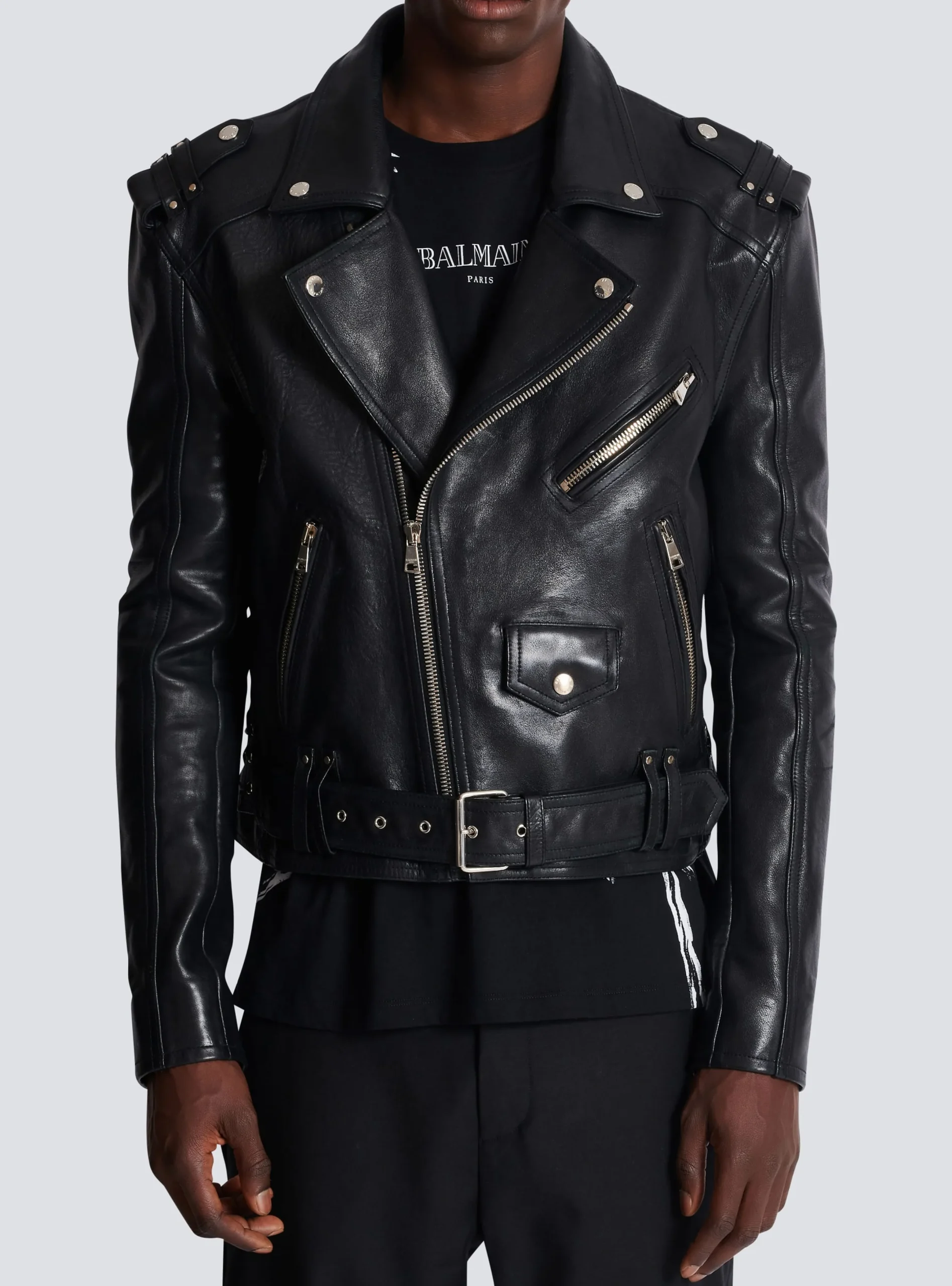 New Calfskin Biker Jacket Outerwear