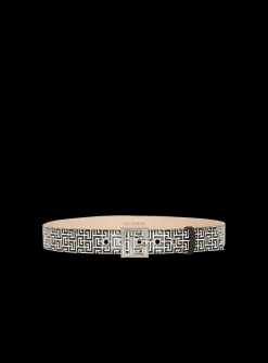 Cheap Calfskin PB Belt Embossed With The PB Labyrinth Monogram Belts