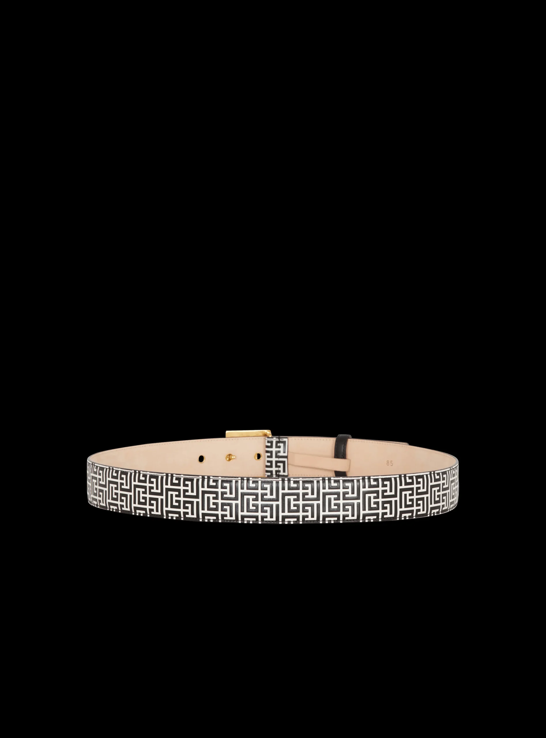 Sale Calfskin PB Belt Embossed With The PB Labyrinth Monogram Women Belts
