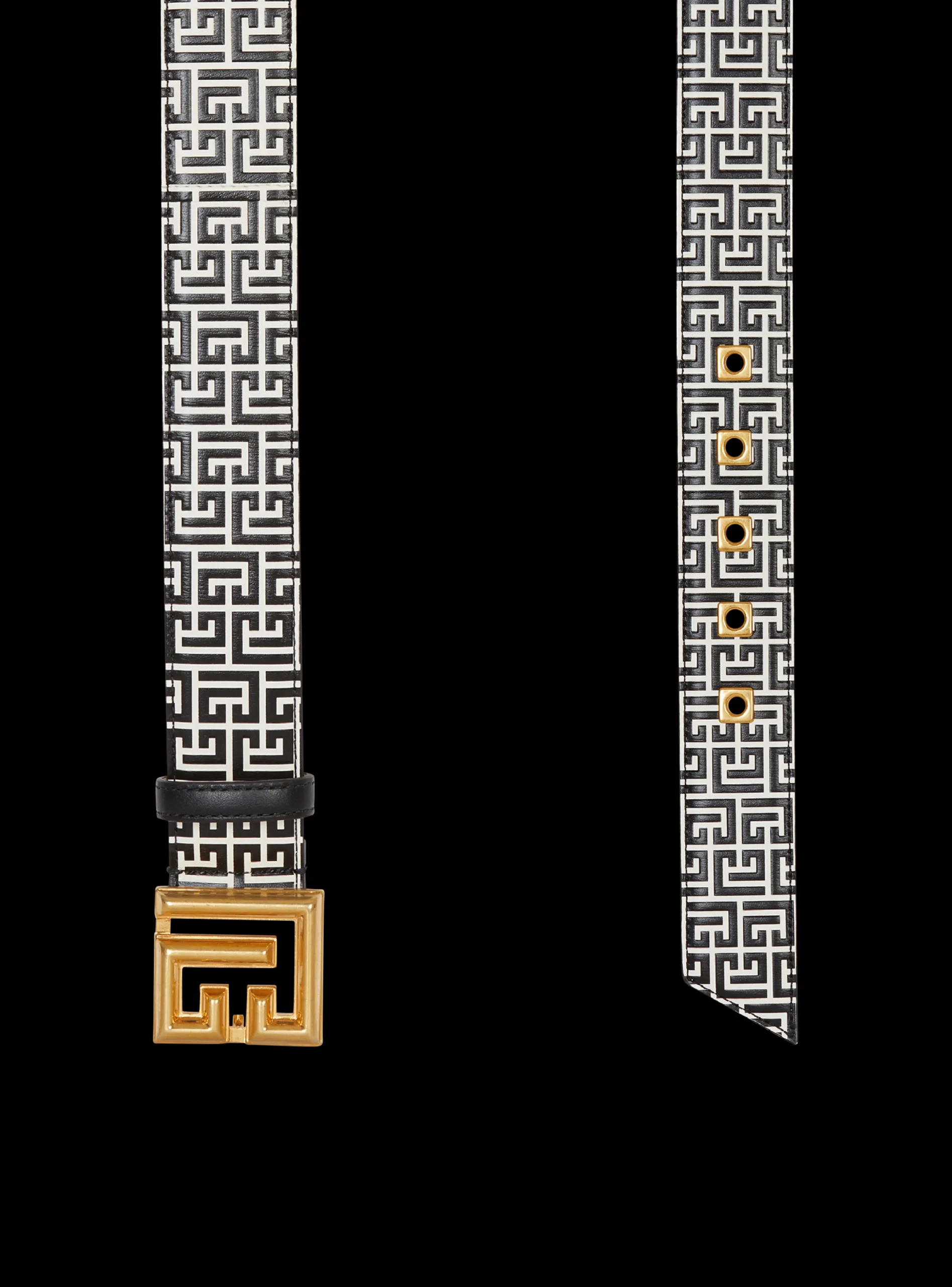 Sale Calfskin PB Belt Embossed With The PB Labyrinth Monogram Women Belts
