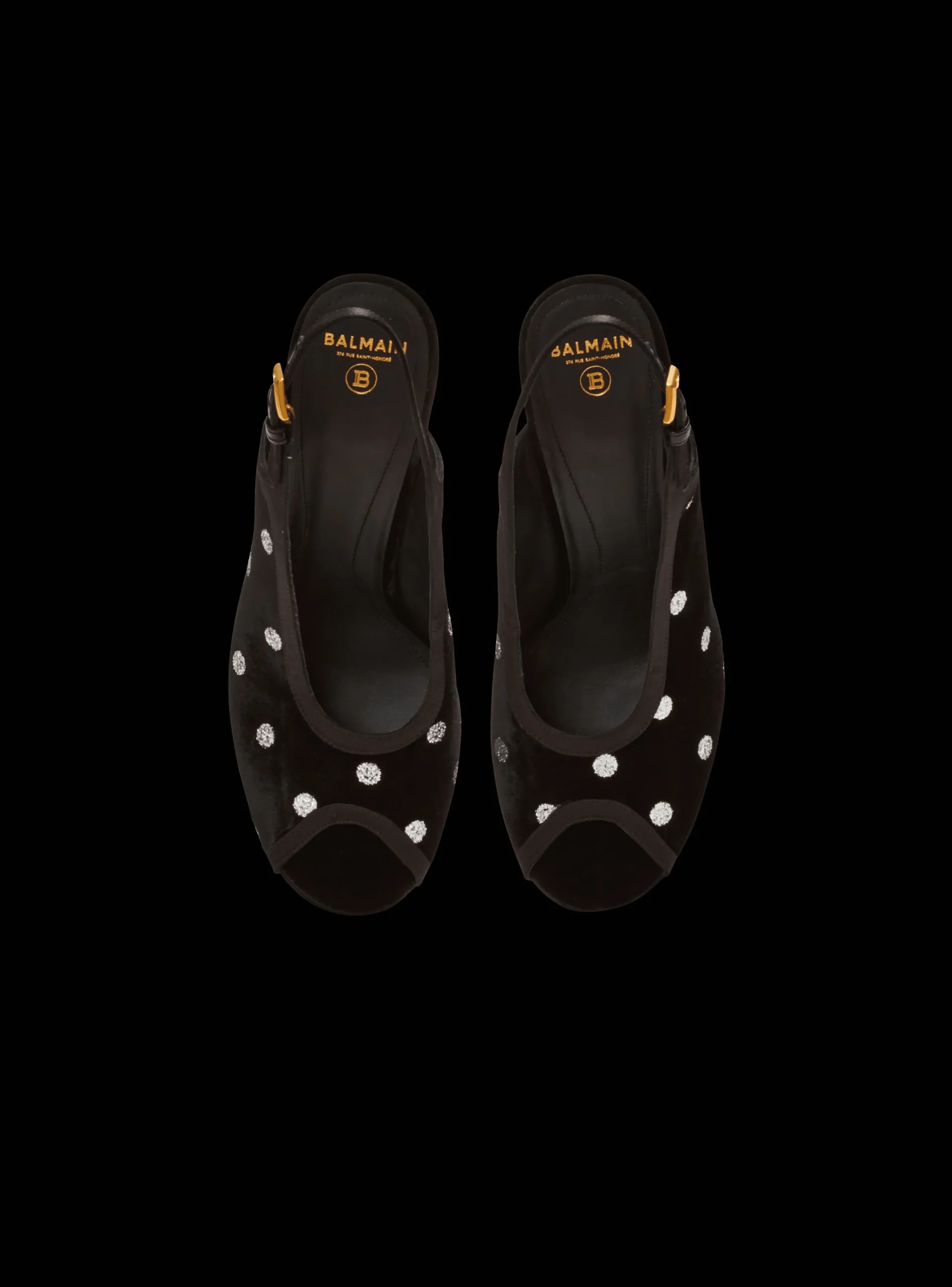 Cheap Cam Sandals In Velvet With Polka Dots Women High Heels & Pumps