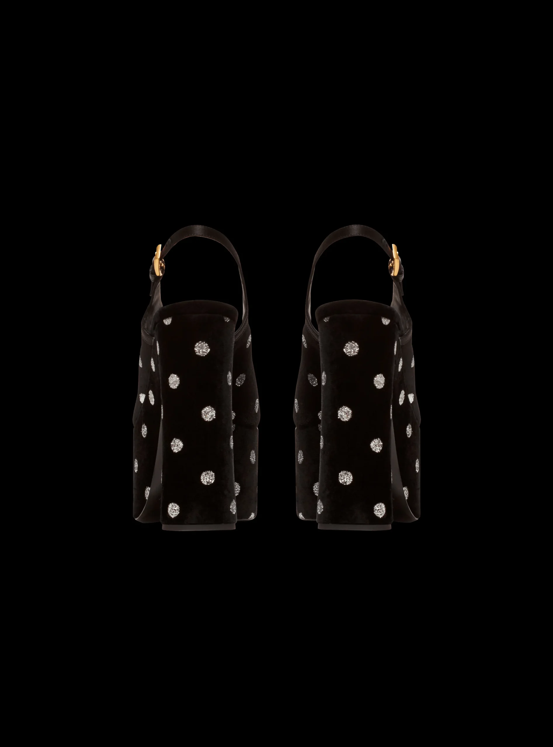 Cheap Cam Sandals In Velvet With Polka Dots Women High Heels & Pumps