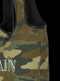 Store Camouflage Canvas B-Army Grocery Bag With Vintage Logo Bags And Backpacks
