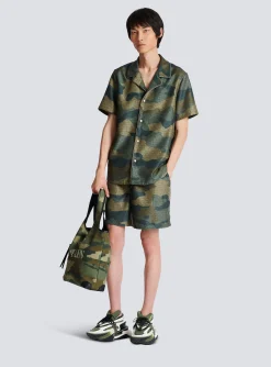 Cheap Camouflage Monogrammed Shantung Shorts Sportswear|Trousers And Shorts