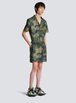 Cheap Camouflage Monogrammed Shantung Shorts Sportswear|Trousers And Shorts