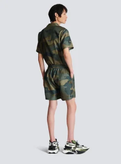 Cheap Camouflage Monogrammed Shantung Shorts Sportswear|Trousers And Shorts