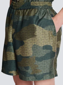 Cheap Camouflage Monogrammed Shantung Shorts Sportswear|Trousers And Shorts