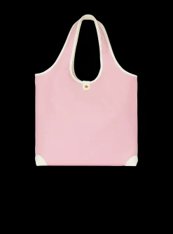 Outlet Canvas And Leather B-army Grocery Bag Women Tote Bags|Shoulder Bags