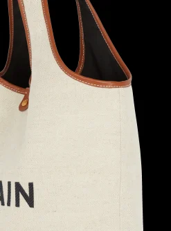 Best Canvas And Leather B-army Grocery Bag Women Tote Bags|Shoulder Bags