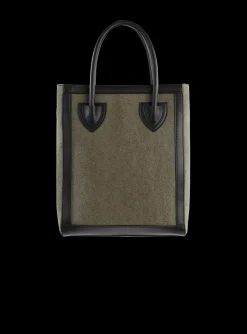 Hot Canvas B-Army 26 Bag With Leather Panels Women Tote Bags|Crossbody Bags