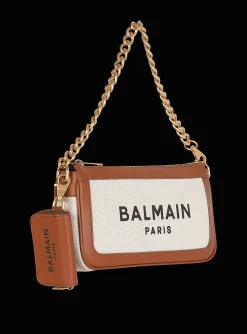 Clearance Canvas B-Army Clutch Bag With Leather Panels Women Crossbody Bags|B-Army Bags