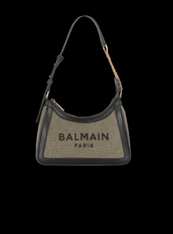 Discount Canvas B-Army Handbag With Leather Panels Women Shoulder Bags|Handbags