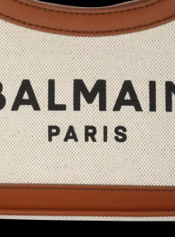Shop Canvas B-Army Handbag With Leather Panels Women Shoulder Bags|Handbags