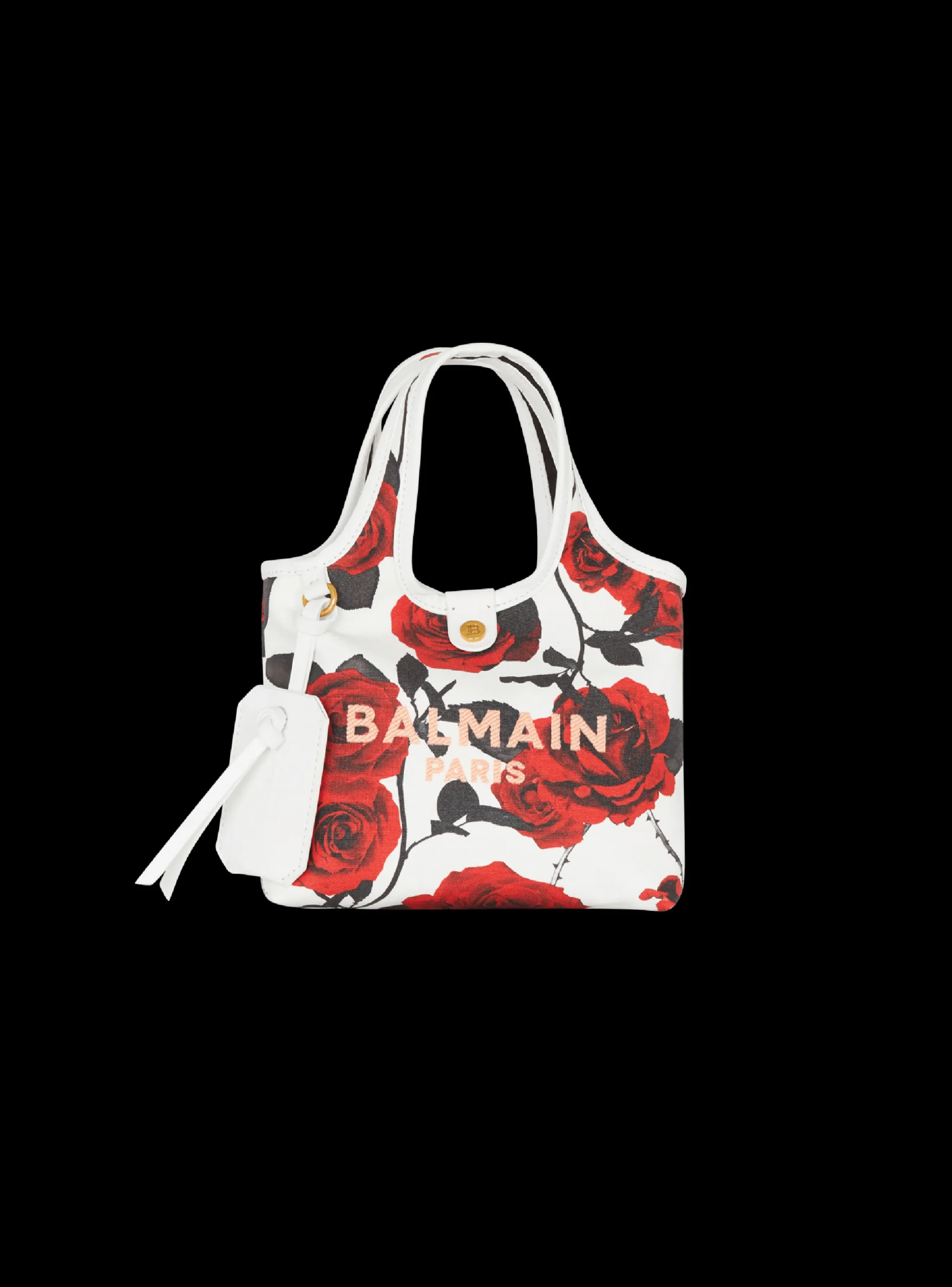 Best Canvas B-Army Mini Grocery Bag With A Roses Print Women Tote Bags|Shoulder Bags