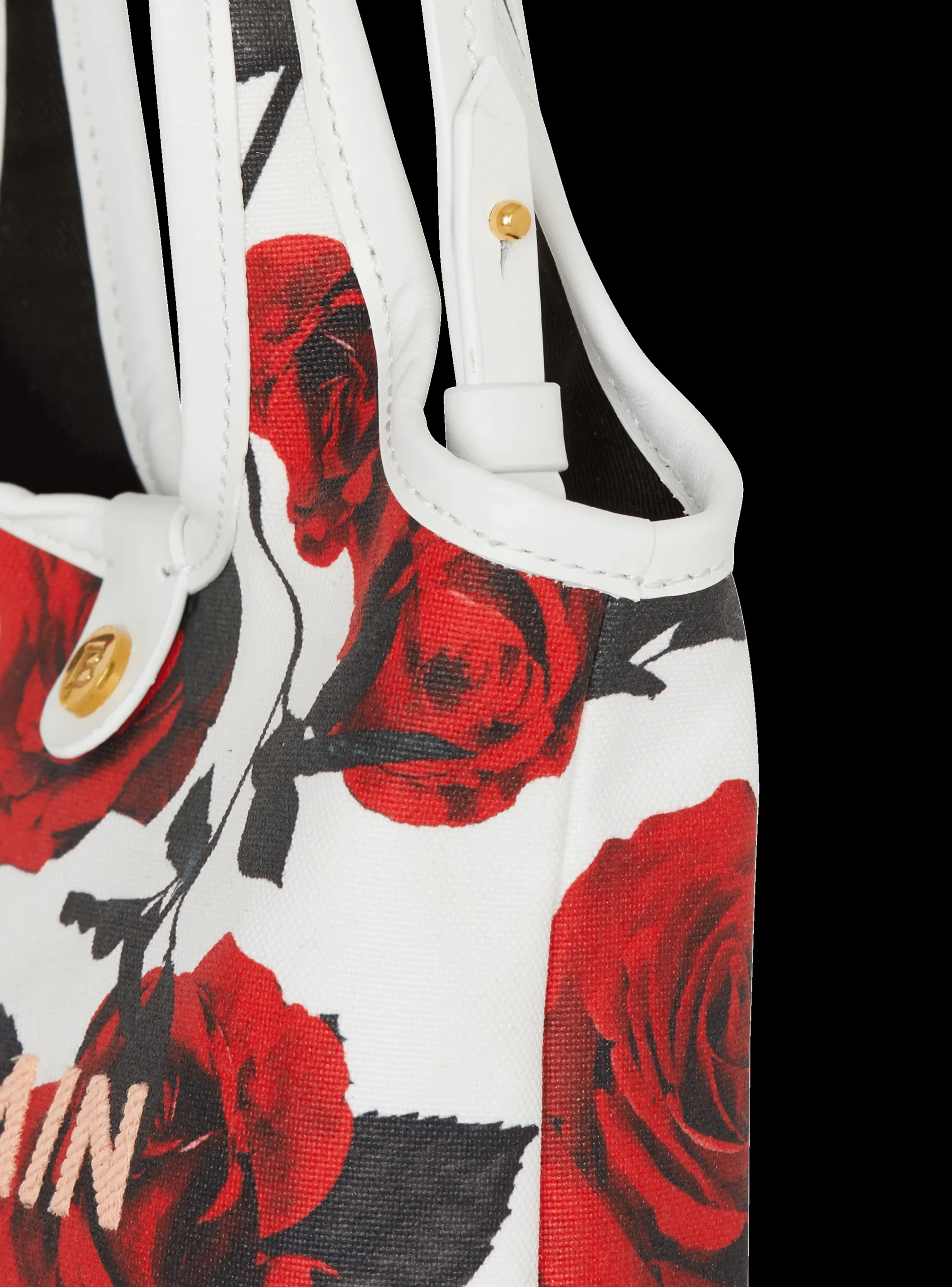 Best Canvas B-Army Mini Grocery Bag With A Roses Print Women Tote Bags|Shoulder Bags