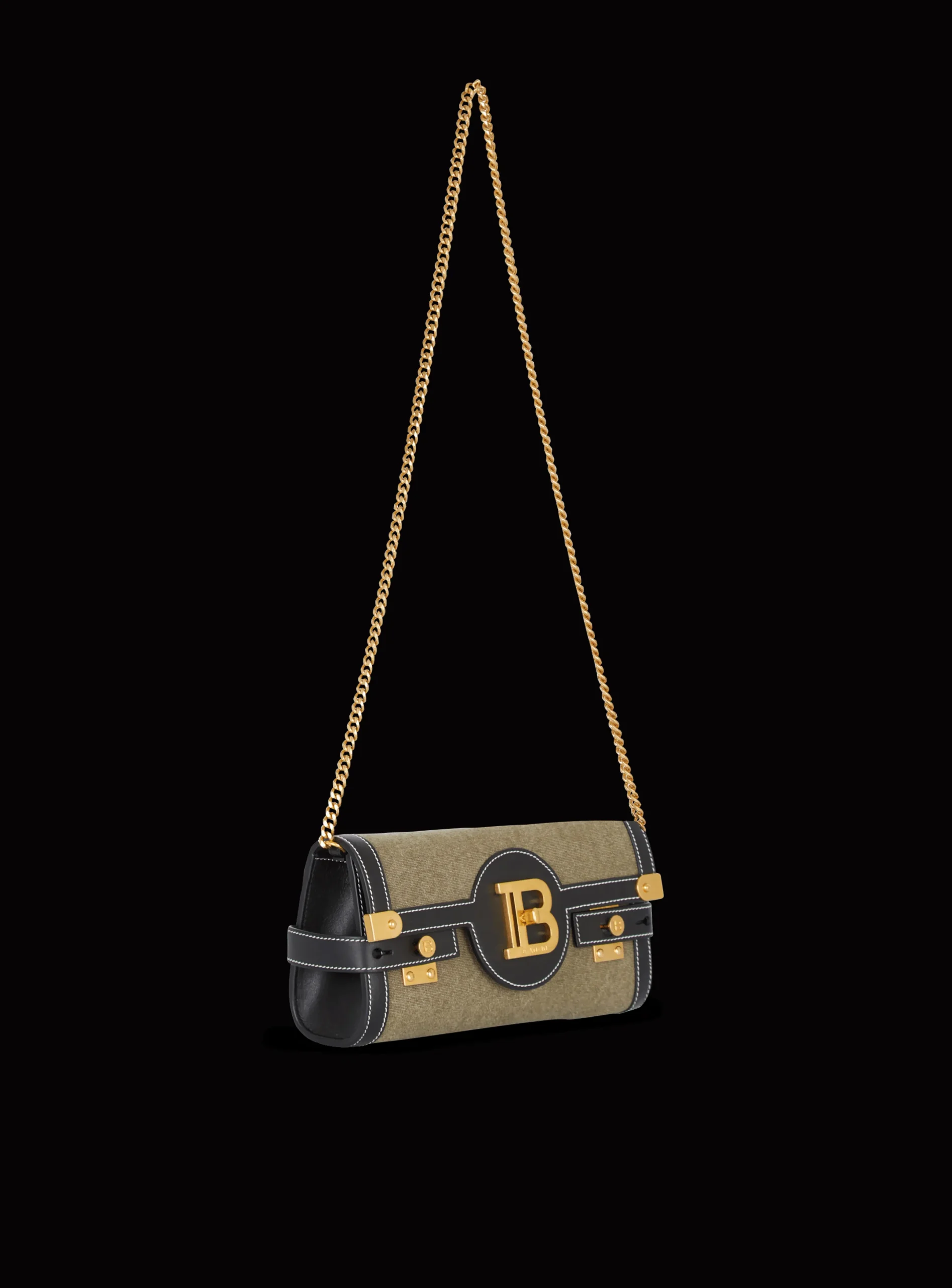 New Canvas B-Buzz 23 Clutch Bag With Leather Panels Women Mini Bags|Shoulder Bags