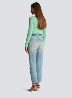 Clearance Classic Belted Jeans Women Denim
