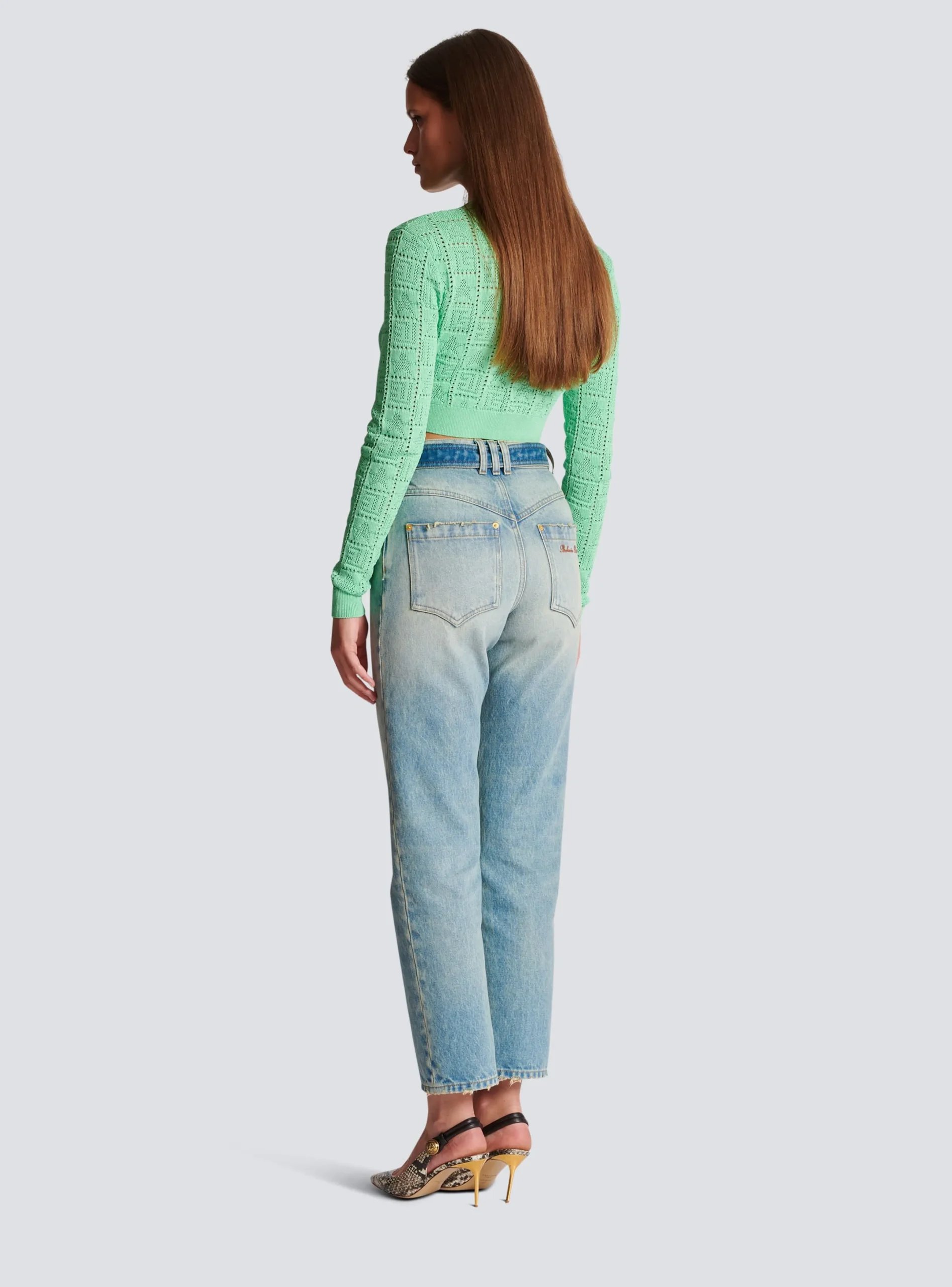 Clearance Classic Belted Jeans Women Denim