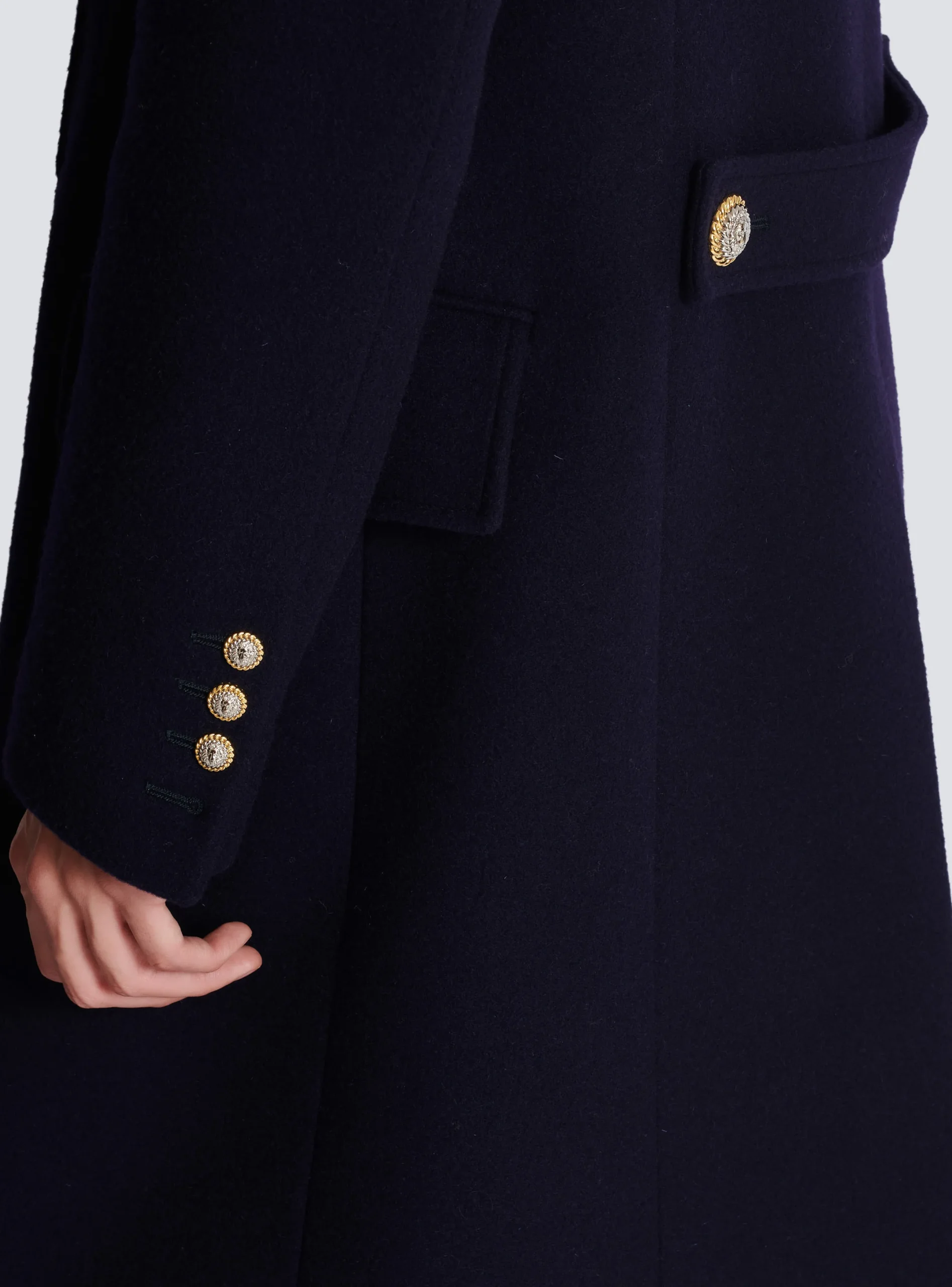New Coat In Felted Double-faced Wool Outerwear