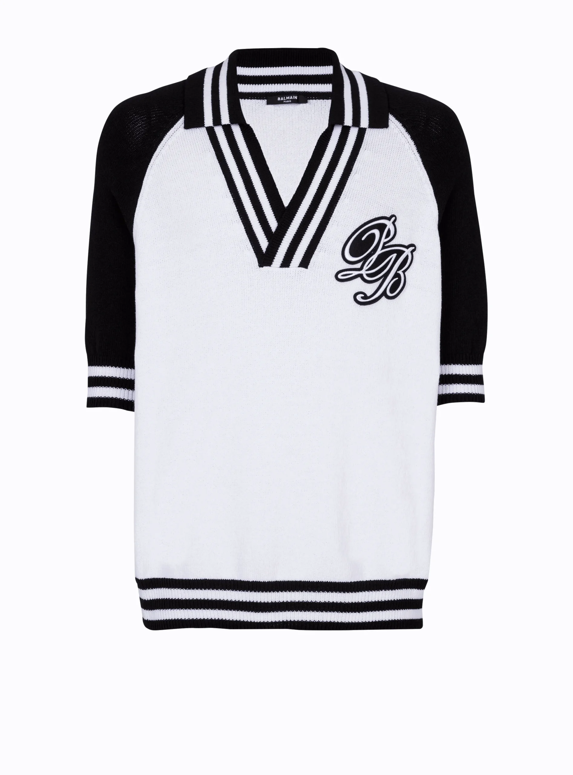 Best Sale College Baseball PB Signature Knit Polo Shirt Knitwear|Shirts And Polos