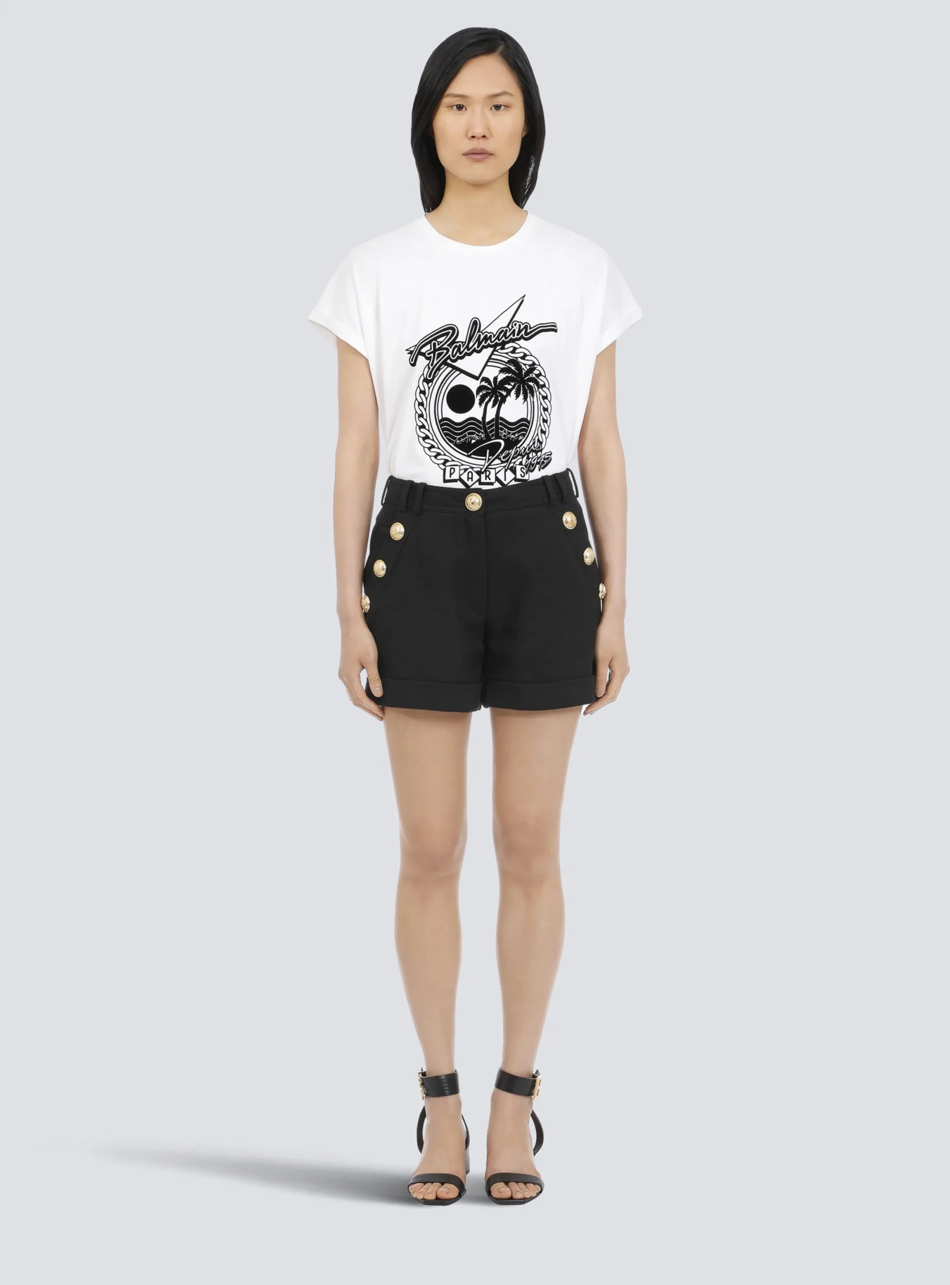 Shop Cotton Low-rise Shorts Women Trousers And Shorts