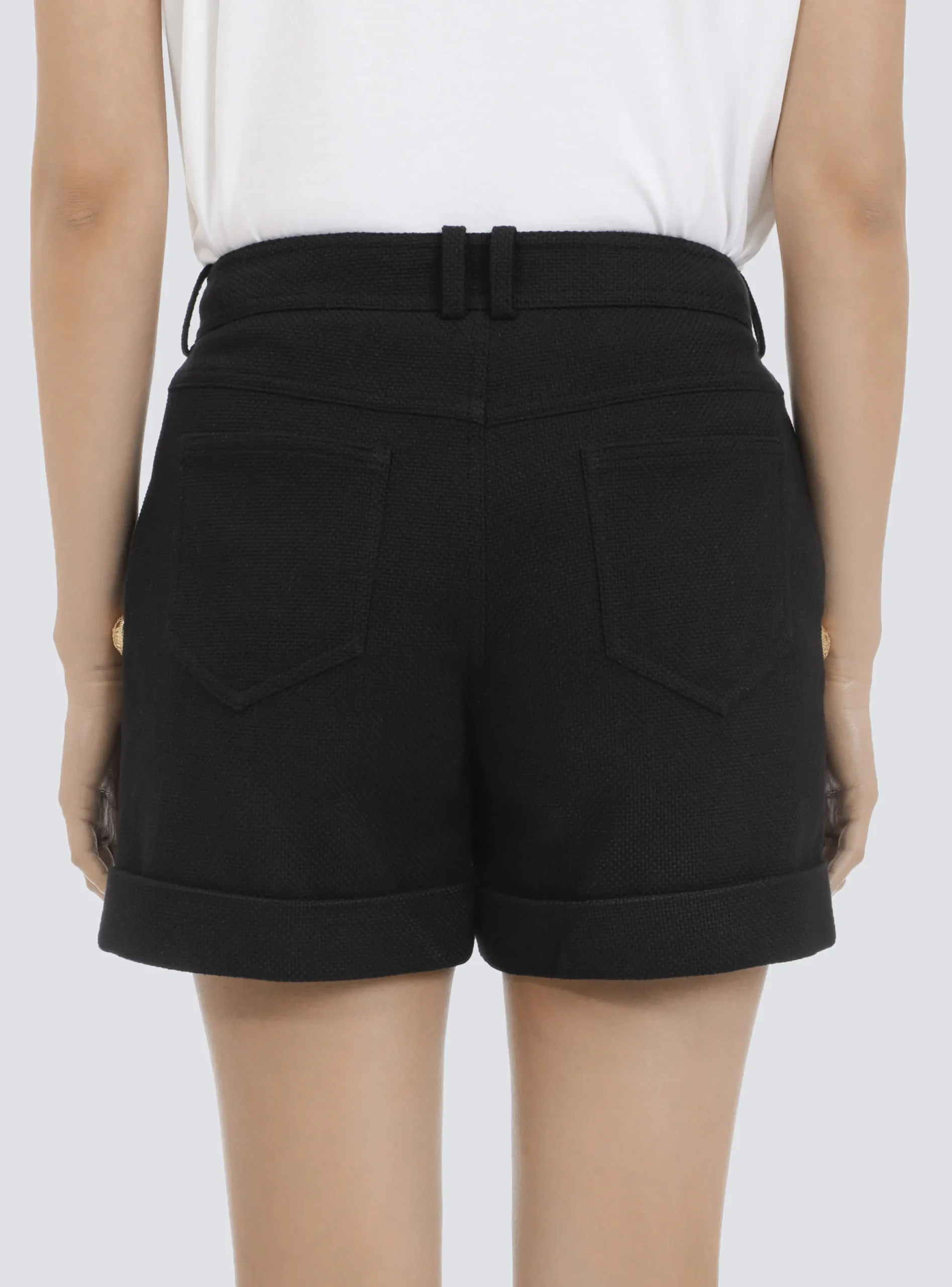 Shop Cotton Low-rise Shorts Women Trousers And Shorts