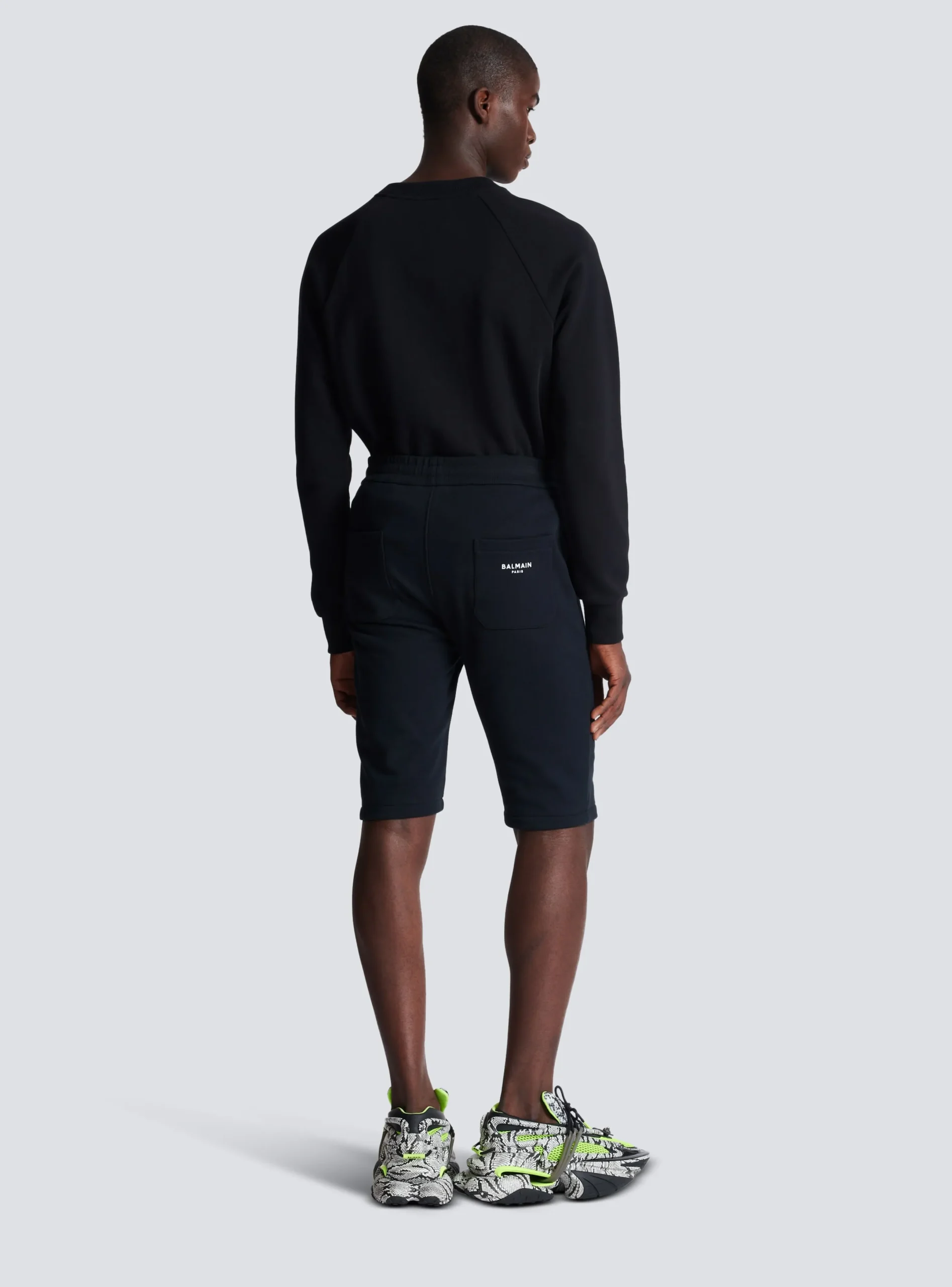 Discount Cotton Shorts With Flocked Paris Logo Sportswear