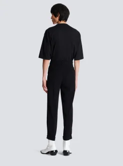 Cheap Crepe And Rhinestone Trousers Trousers And Shorts