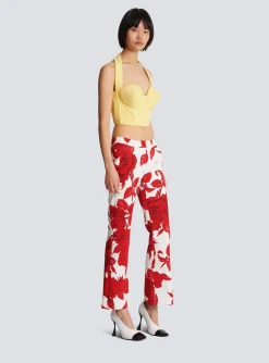 Best Crepe Halterneck Crop Top Women Tops And Shirts