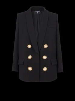 Store Crepe Jacket With A Shawl Collar Women Jackets And Blazers