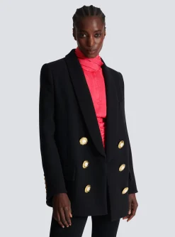 Store Crepe Jacket With A Shawl Collar Women Jackets And Blazers