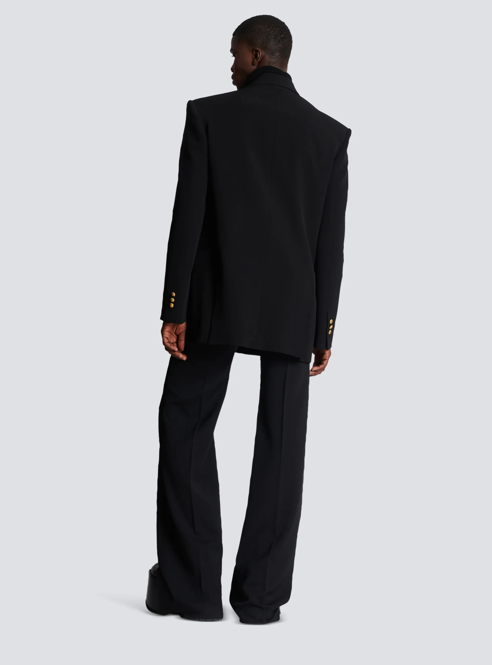 Discount Crepe Jacket With Double-breasted Button Fastening Women Jackets And Blazers|Jackets And Blazers