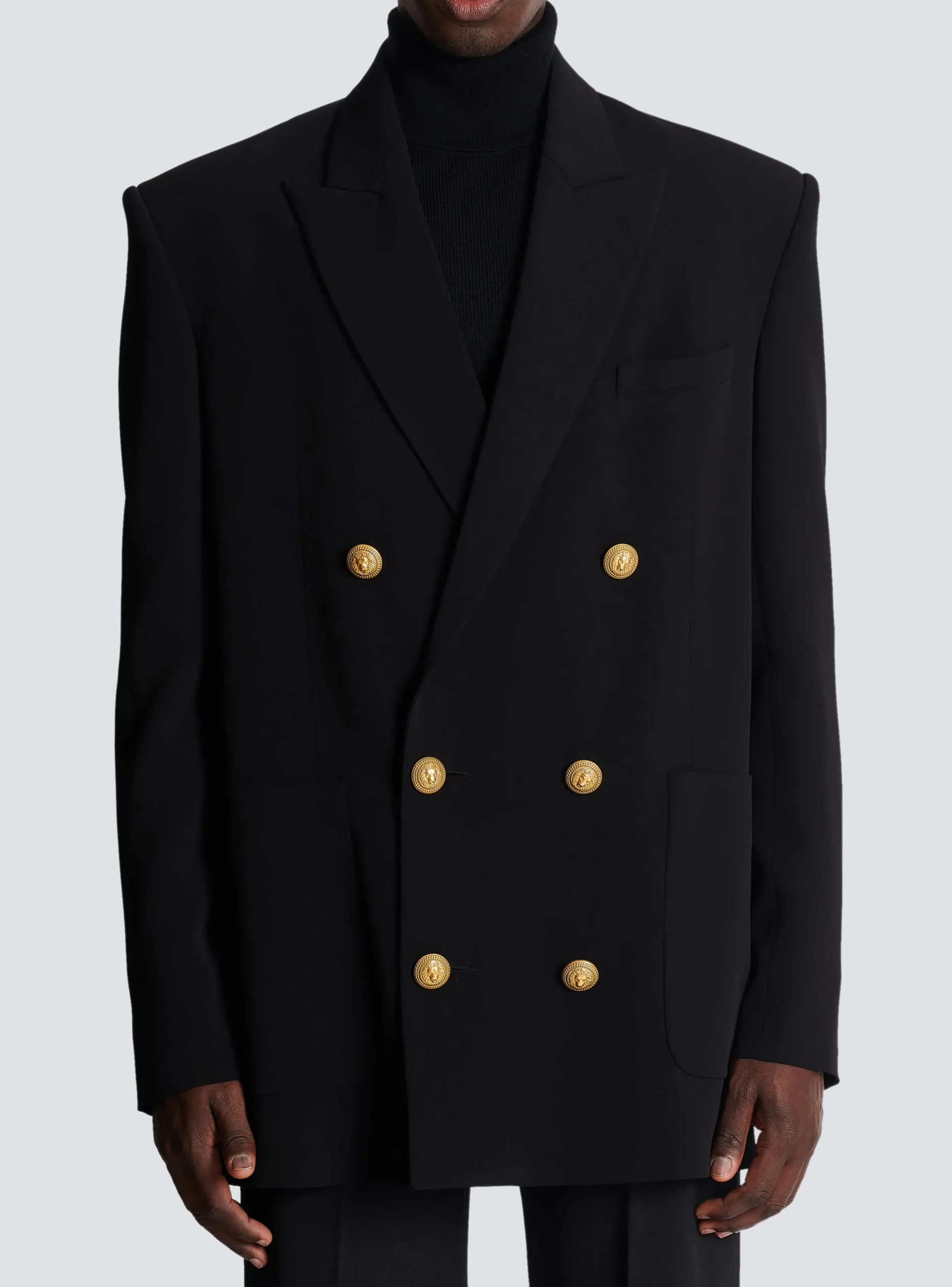 Discount Crepe Jacket With Double-breasted Button Fastening Women Jackets And Blazers|Jackets And Blazers