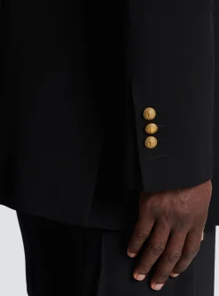 Discount Crepe Jacket With Double-breasted Button Fastening Women Jackets And Blazers|Jackets And Blazers